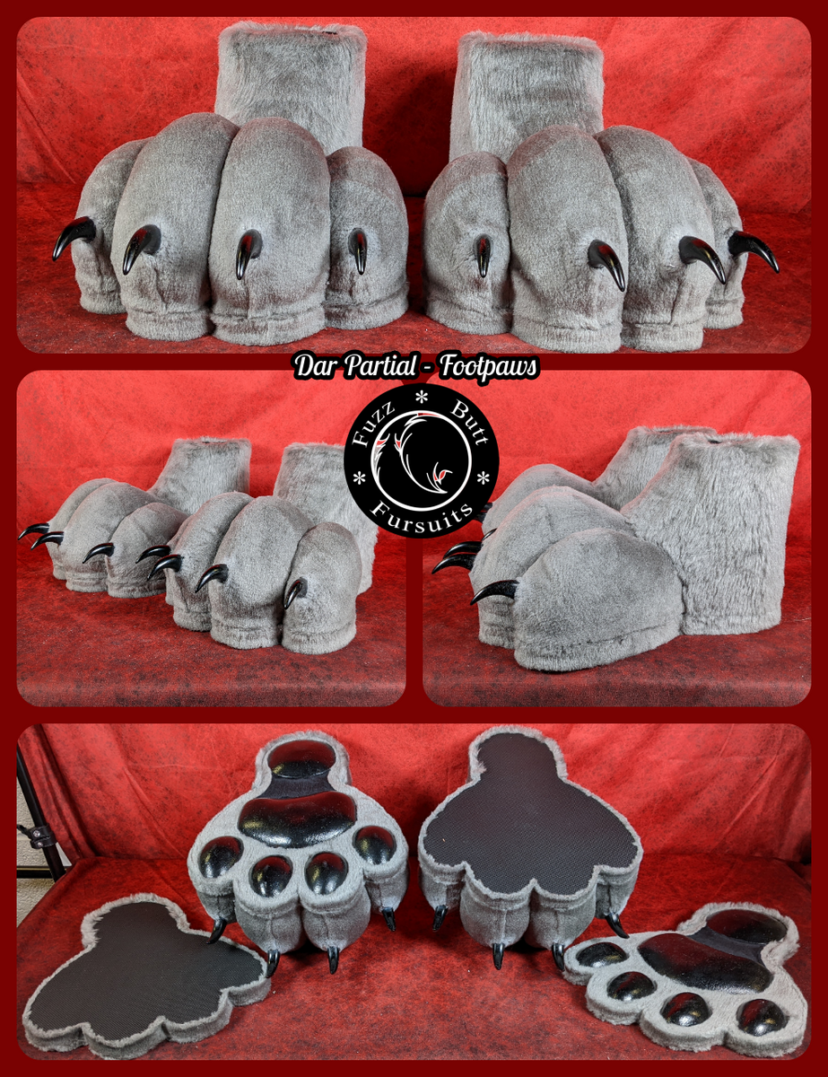 7.5 Wide 3-Toe Small Foam Paw Set – FuzzButt Fursuits