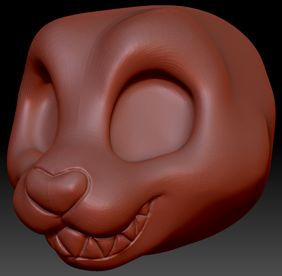 Kemono Toony Feline Head Base Variant 3