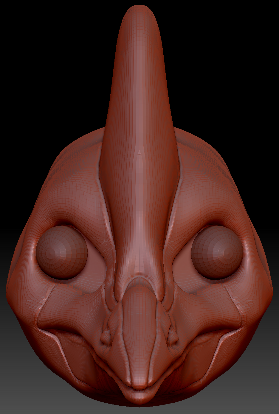 Realistic Cassowary Head Base