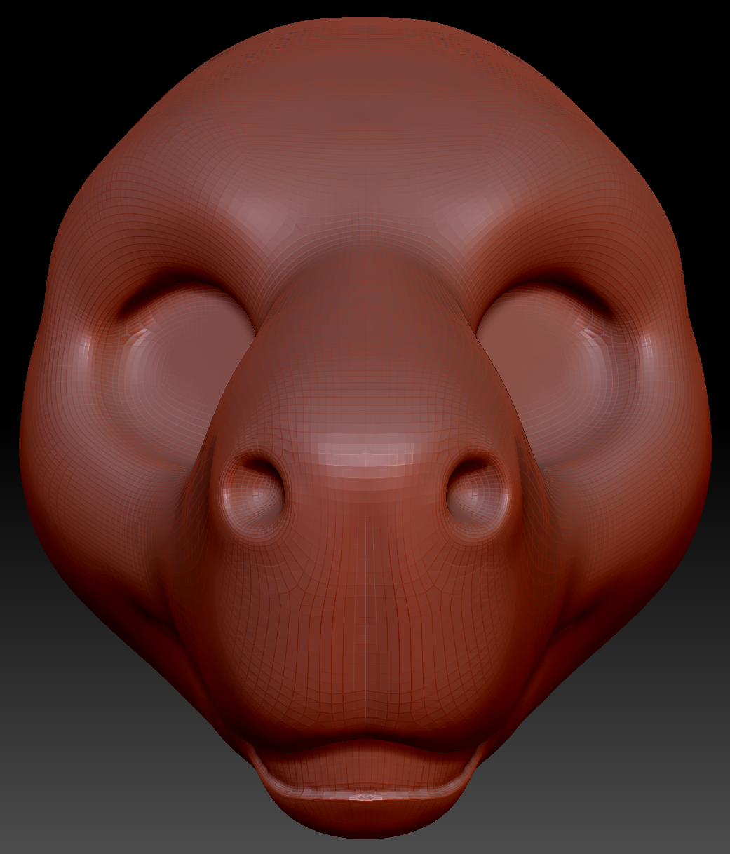 Gender Neutral Capybara Static Jaw Head Base Variant 1