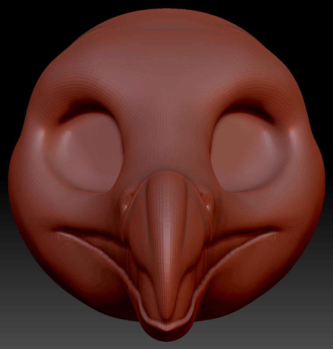 Gender Neutral Bearded Vulture Static Jaw Head Base