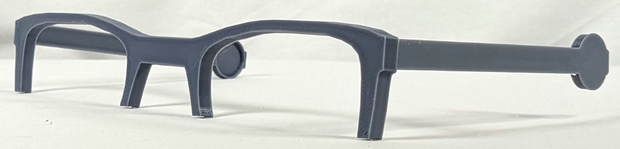 Half Rim Rectangular Glasses W/ Arms