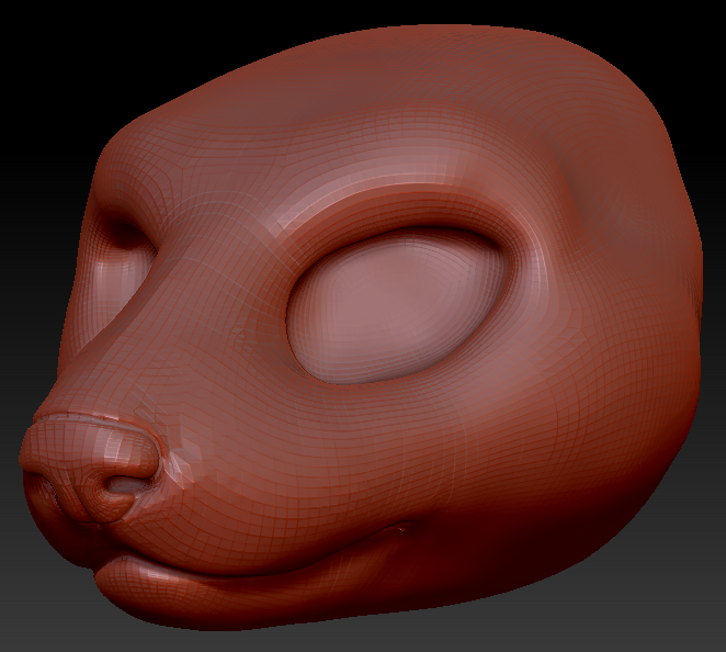 Feminine Weasel Head Base