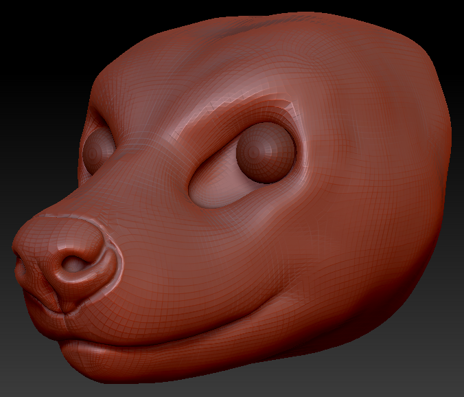 Realistic Hyena Head Base