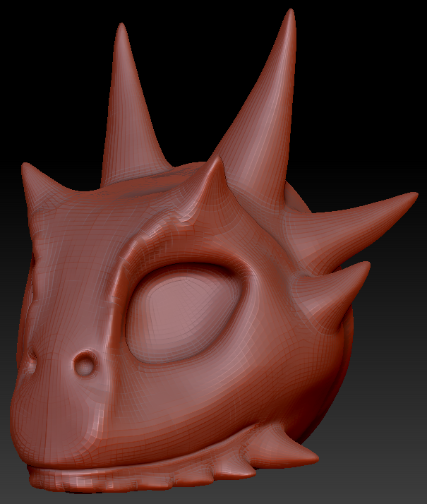 Feminine Texas Horned Lizard Head Base