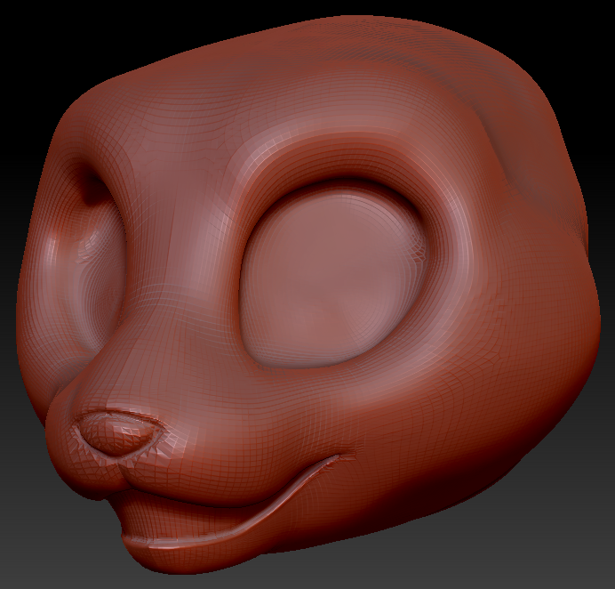 Western Kemono Somali Cat Static Jaw Head Base