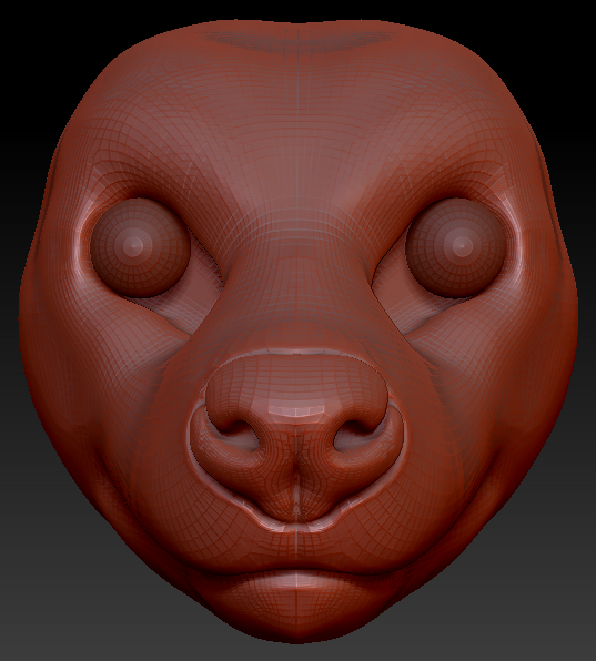 Realistic Hyena Head Base