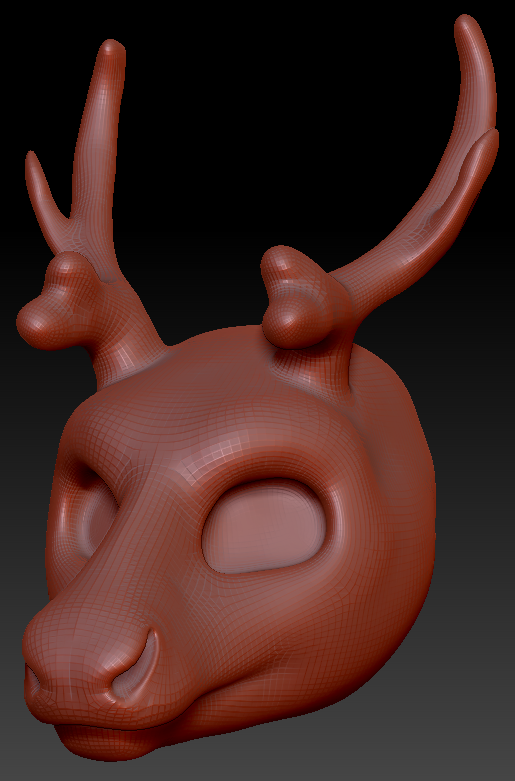 Gender Neutral Caribou/Reindeer Head Base Complex Variant 1