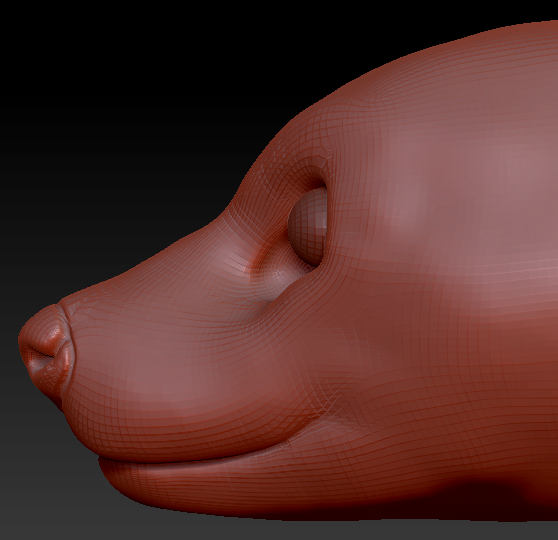 Realistic Hyena Head Base