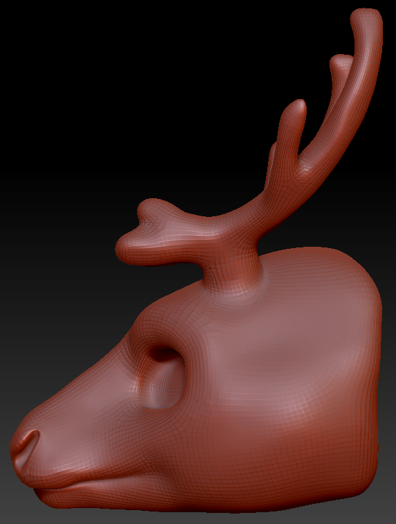 Gender Neutral Caribou/Reindeer Head Base Complex Variant 1