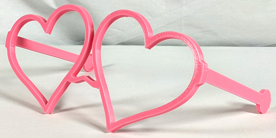 Heart Glasses W/ Arms